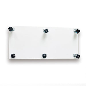 English Elm Tempered Glass Display Cabinet With Bluetooth Led Strip, Swivel Casters & Mobile App Control, White W3155S00004-GIGA