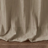 Madison Park Harper Modern/Contemporary Solid Crushed Curtain Panel Pair MP40-4501 Taupe