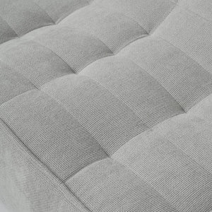 English Elm Caterpillar Classic Floor Sofa - Cozy Light Gray Chenille Single-Seater For Stylish Relaxation B341P321112