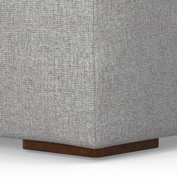 English Elm Rex Pale Grey Corner Sofa Module — Eco-Friendly Performance Fabric, Feather-Wrapped Foam Comfort, 40.6" B136P199233