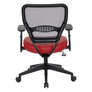 OSP Home Furnishings Airgrid® Mesh Back Ergonomic Manager Chair with Lumbar Support and Padded Contour Seat 5500-R100