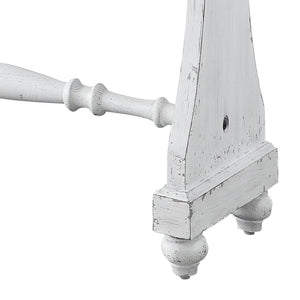 English Elm Antique Rustic 2-Drawer Console Table with DT French Front, Smooth Wooden Glides, Durable MDF/Rubberwood Finish B062P185735