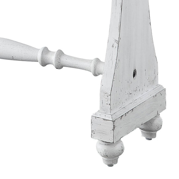 English Elm Antique Rustic 2-Drawer Console Table with DT French Front, Smooth Wooden Glides, Durable MDF/Rubberwood Finish B062P185735