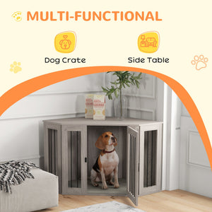 English Elm Pawhut Rolling Small Animal Enclosure with Foldable Run Zone Ramps and Feeding Accessories W2225P173784