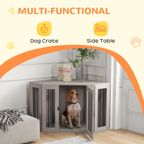 English Elm Pawhut Rolling Small Animal Enclosure with Foldable Run Zone Ramps and Feeding Accessories W2225P173784