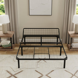 English Elm Black Steel Twin Xl Adjustable Base with Head Elevation for Reading or Relief B047P296285