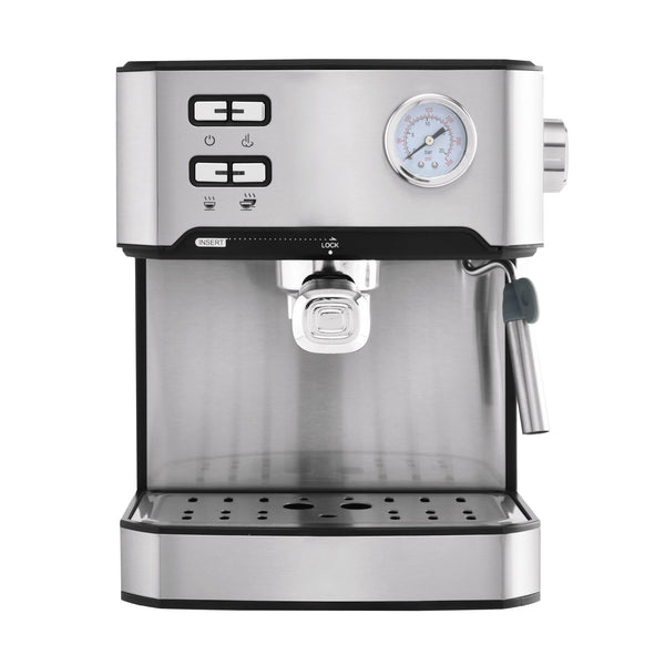 English Elm 20 Bar Stainless Steel Espresso Machine with Steam Wand for Home Barista Brewing W1002P292428