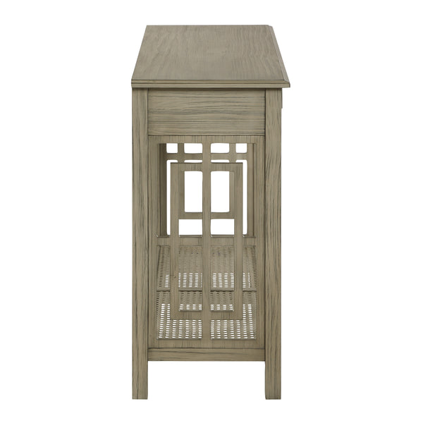 OSP Home Furnishings Cambridge Foyer Table Bone Finish