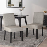 Christopher Knight Home® Kuna Upholstered Dining Chairs Set of 2  - Elegant Contemporary Style