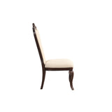 English Elm Roi Brown Side Chair With Button-Tufted Backs (Set Of 2)