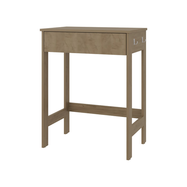 English Elm Hills Natural Oak Computer Desk with Dual Side Shelves, Spacious Worksurface, Compact Durable Design B200P362009