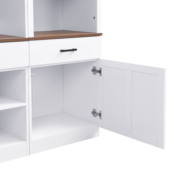 English Elm Tv Stand - Mid-Century Farmhouse Entertainment Center With Ample Storage For Tvs Up To 70 Inches N721P249240K-GIGA