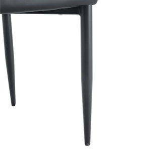 English Elm Table Set 42 Inch Round Wood Grain Mdf with Glass Inlay and 4 Ergonomic Chairs Brown+Black W1151S04500