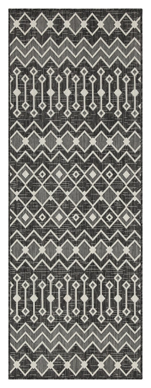 English Elm Sunshine Anthracite Indoor/Outdoor Area Rug - 7'10"X10'3" Durable Flatweave, Easy Care For Homes B186P198910-GIGA