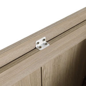 English Elm 24 Vanity Cabinet 24-inch Solid Hardwood Plywood Bathroom Vanity Base with Soft-Close Doors, Handles W99967958