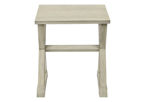 English Elm Accent 2-Tier Narrow End Table with Drawer and Shelf, Transitional Veneer Top, Solid Wood Legs for Compact Spaces White 27 L x 25 W x 9 H B2710P219492