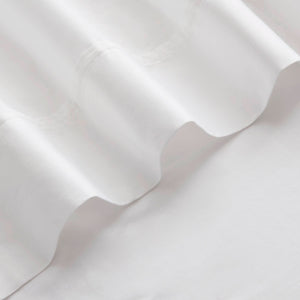 English Elm 4-Piece Queen Sateen Sheet Set – Luxurious White Cotton, Deep Pocket, Hotel Quality Comfort & Style B035P381312