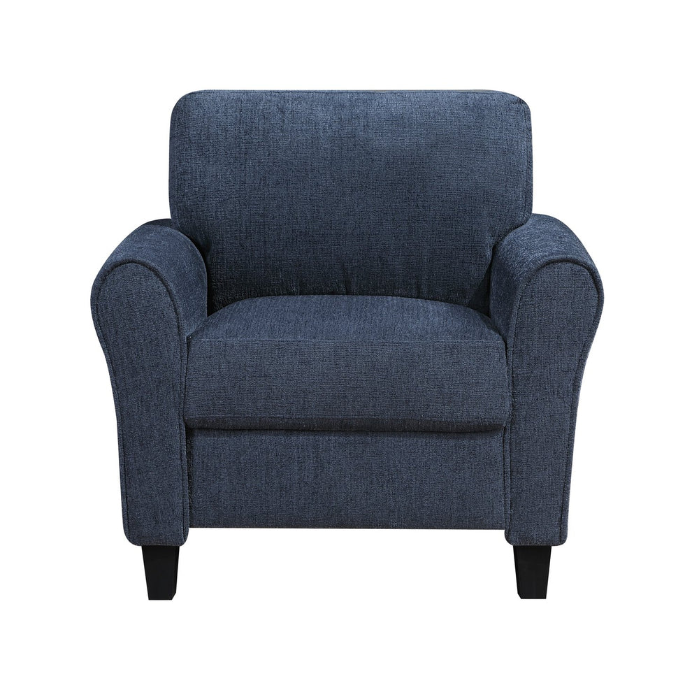English Elm Contemporary Club Chair Pocket Coil Support Plush Chenille Upholstery Living Room Seat B011P474401