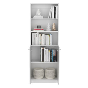 English Elm Dupree Elegant 2-Piece Home Bookcase Set with 9 Shelves for Stylish Storage and Display in Rooms White 41 L x 28 W x 5 H B200S00298