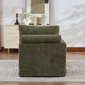 English Elm 31.89" Wide Chenille Modular Sofa Bed with Pocketed Springs for Compact Living W3189P365862