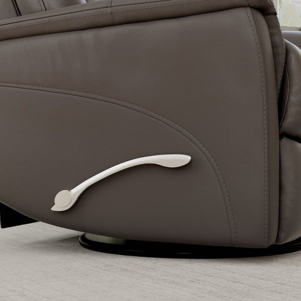 English Elm Global Home Swivel Glider Recliner In Bentley Grey Faux Leather - Adjustable Comfort & Style! B339P323106