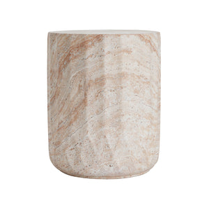 English Elm Christopher Knight Home® - Outdoor/Indoor Lightweight Concrete Side Table - Elegant Travertine Accent For Home & Garden Use N773P253788Z