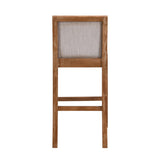 Christopher Knight Home® - Noble House - - 30.5 Inch Height Bar Stools Set Of 2, Rubber Wood Frame,Fabric Sponge Cushion And Upholstered Barstools, Retro Bar Chairs Suitable For Kitchen Island,Bedroom,Dining Room.