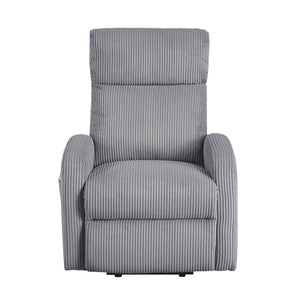 English Elm Contemporary Power Lift Chair Recliner with Plush Corduroy, Foam-Over-Coil Support & Side Pocket Dark Gray 31 L x 29 W x 24 H B011P395830
