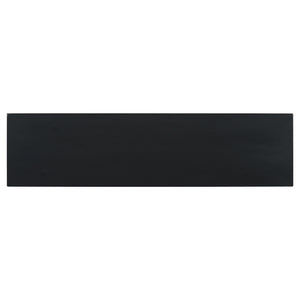 English Elm Mirod 57 Inch Acacia Veneer Console Table with Cross Leg Base for Entryway Black N760P214643B