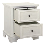 OSP Home Furnishings Farmhouse Basics Nightstand Rustic White