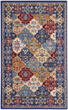 Nourison Grafix GRF31 Machine Made Power-loomed Narrow Border Indoor Only Bohemian Vintage Rug Multicolor, Multicolor 100% Polypropylene 99446809636