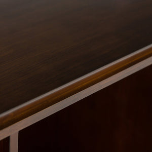 English Elm Artisan 9-Cube Bookcase & Storage Unit - Rustic Solid Wood Design In Warm Russet Brown Finish B136P159473