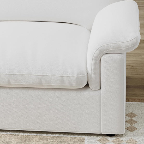 English Elm Cloud Modular Sectional Sofa - Plush Down-Filled Comfort, Washable Chenille Cover, Storage, Modern Style T3966S00002