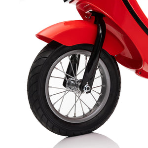 English Elm 24v Kids Electric Dirt Bike with Pneumatic Tires Suspension and Bluetooth for Ages 8-14 W1578P297812
