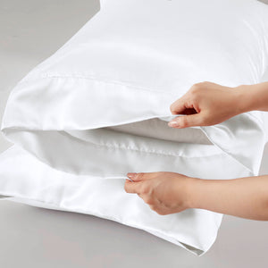 English Elm 4 Luxury Satin Twin Sheet Set - 100% Polyester, Soft Smooth 90g Finish, Deep Pocket Fit & Breathable Comfort White 11.81 L x 9.84 W x 3.15 H B035P319695