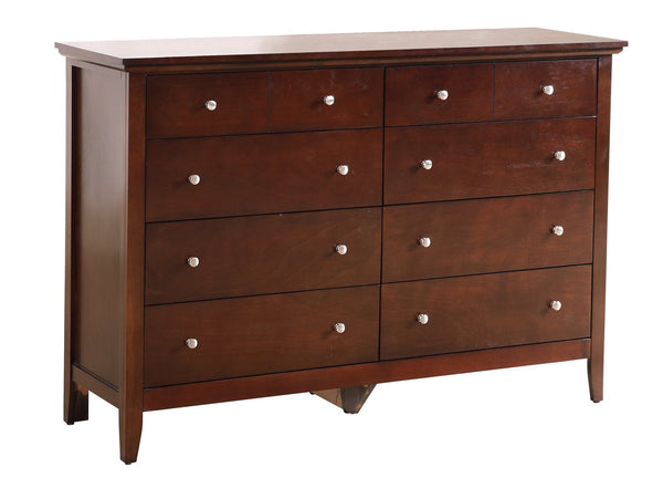 English Elm Hammond Elegant Silver Champagne Dresser with Dovetail Drawers, Soft-Close Hardware, Durable Veneer Finish Cappuccino 41 L x 63 W x 21 H B078108318
