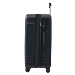 English Elm Luggage Set 5 Piece Abs Hardside Expandable Spinner Wheels Tsa Lock Travel Bags Black N732P326115B