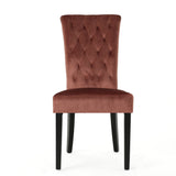 Christopher Knight Home® - Noble House - Venetian Tufted Blush velvet Dining Chair