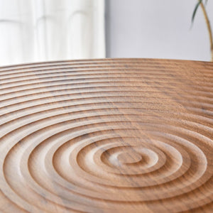 English Elm Table And Chair Set - 31.5" Round Dark Wood Dining Table With 2 Light Gray Pu Chairs For Small Spaces W1151S02487-GIGA