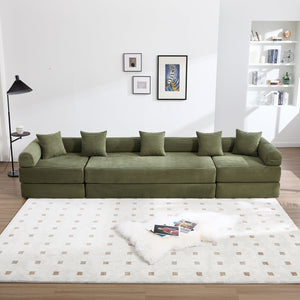 English Elm United We Win Corduroy Convertible Sofa Bed with Memory Foam for Compact Living Spaces W1568P372055