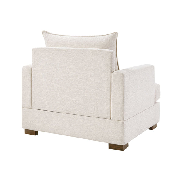 English Elm Oversized Accent Chair Plush Cushioned Seat with Lumbar Pillow for Living Room B035P496593