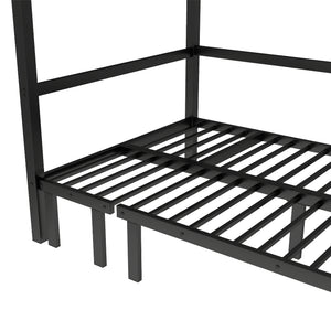 English Elm Twin Xl Solid Pine Loft Bed with Built-in Led Lighting and Storage Shelves W1580S00503