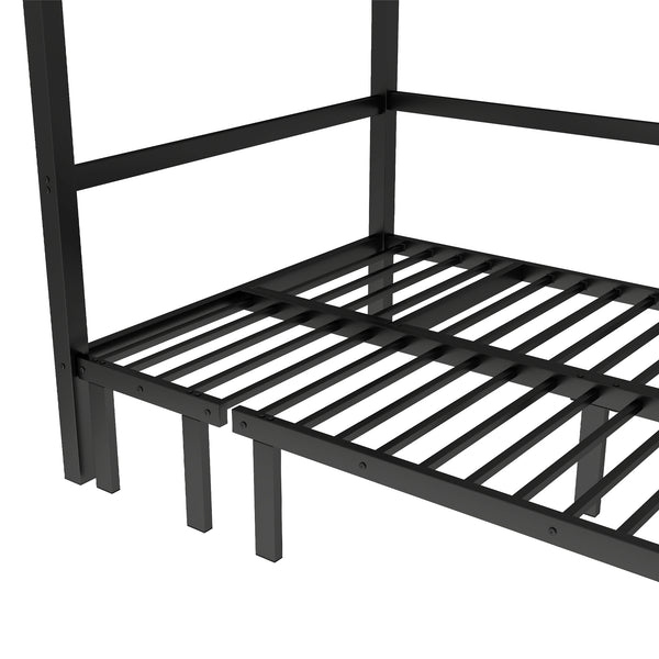 English Elm Twin Xl Solid Pine Loft Bed with Built-in Led Lighting and Storage Shelves W1580S00503
