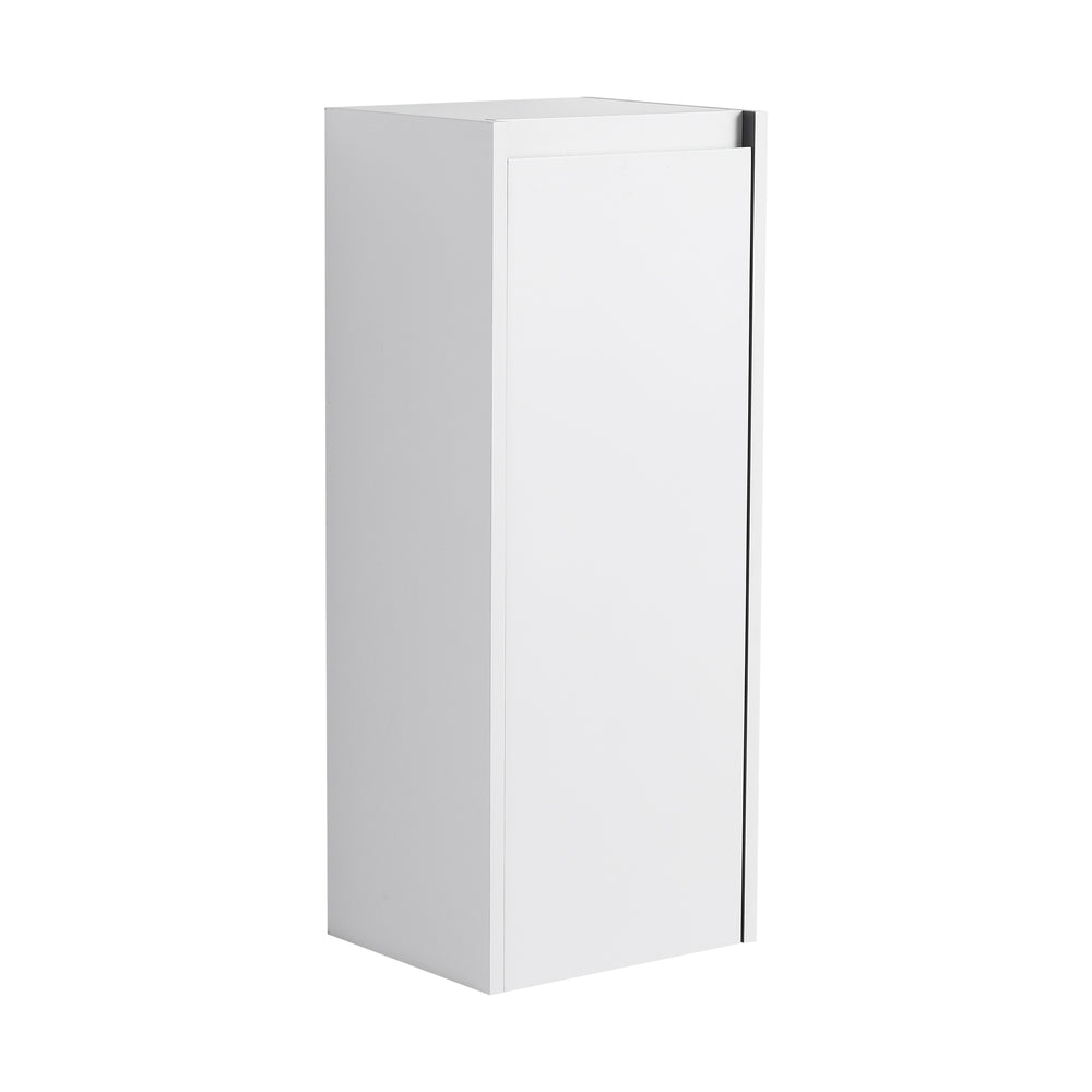 English Elm 12" Bathroom Side Cabinet - Space-Saving Wall-Mount Design With Soft-Close Doors & Modern Style W999P248644