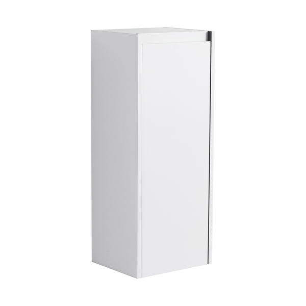 English Elm 12" Bathroom Side Cabinet - Space-Saving Wall-Mount Design With Soft-Close Doors & Modern Style W999P248644