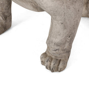 English Elm Christopher Knight Home® - DOG French Bulldog Garden Sculpture Cast Stone Outdoor Accent with Antique Wash, Durable Charm Rustic White 70293.00RUSWHTGRN