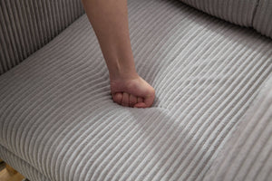 English Elm Modern Upholstered Rocking Chair With Solid Wood Legs, High Backrest, Side Pocket For Comfort & Style P2 W2725P276807-GIGA