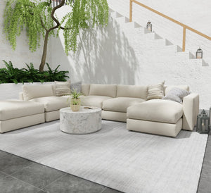Feizy Rugs T34t8016 Highview Handwoven Polyester Rug - Modern Striped Design With Textured Depth For Stylish Spaces Gray,Ivory Polyester T34t8016ivy000c50