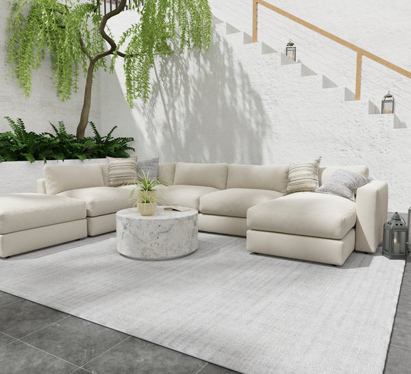 Feizy Rugs T34t8016 Highview Handwoven Polyester Rug - Modern Striped Design With Textured Depth For Stylish Spaces Gray,Ivory Polyester T34t8016ivy000c50