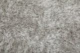 Feizy Rugs Indochine Plush Hand-tufted Polyester Shag Rug - Luxurious High Pile For Contemporary Spaces Gray,Silver Polyester 4944550fpla000e04